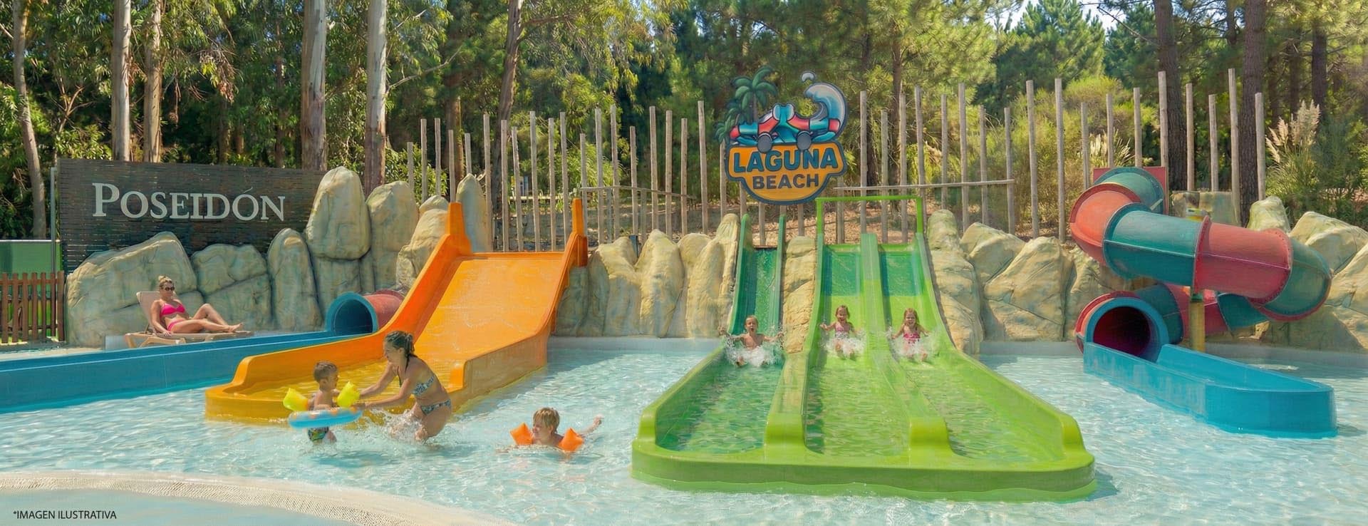 Laguna Beach - Vista panorámica de los nuevos toboganes